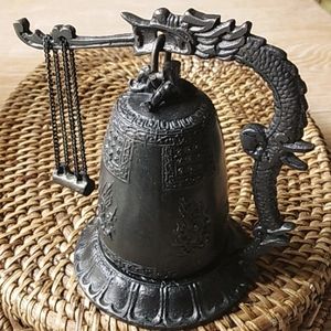 JAPANESE TEMPLE BELL,  DRAGON DESIGN